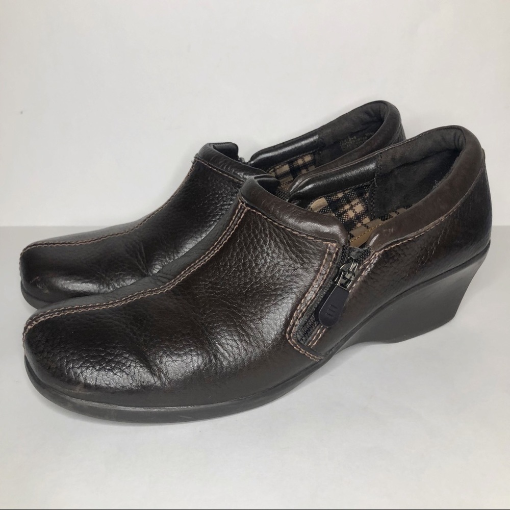 Eurostep leather slip on shoes